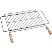 PAPILLON 8160400 8160400-Parrilla para Barbacoa Extensible- 60 x 40 cm- Ampliable de 62 a 72 cm- Acero- 600x400 mm
